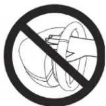 Prohibition sign with hand holding a ring and crossed out, symbolizing no smoking or anti-smoking