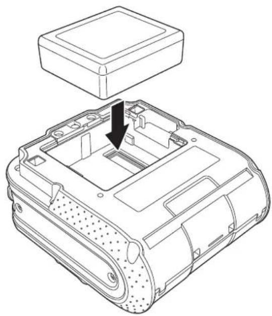 BROTHER RJ-4040 - Installation af det genopladelige li-ion batteri - 1