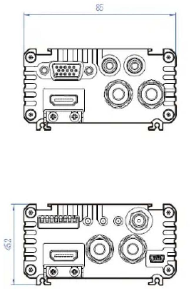 DataVideo DAC-70 - Dimensions - 1