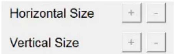 Horizontal Size Vertical Size