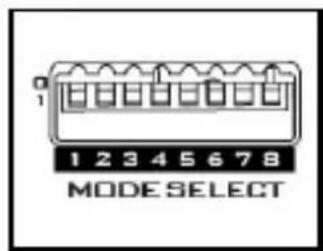 1 2 3 4 5 6 7 8 MODE SELECT