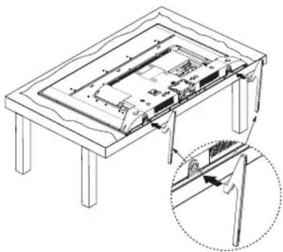 PANASONIC TX-65HX603E - Сглобяване на пиедестала - 1