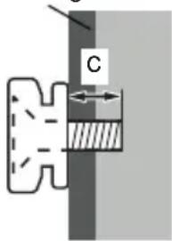 PANASONIC TX-65HX603E - Ved brug af vægbeslag - 2