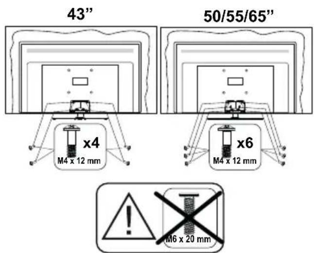 PANASONIC TX-65HX712E - Samling af soklen - 2