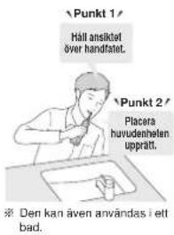 PANASONIC EW1513 - Rengör insidan av munnen med vattenstrålen. - 1