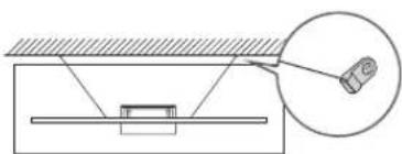 Technical diagram showing a mechanical setup with a magnified inset of a component labeled '1#'