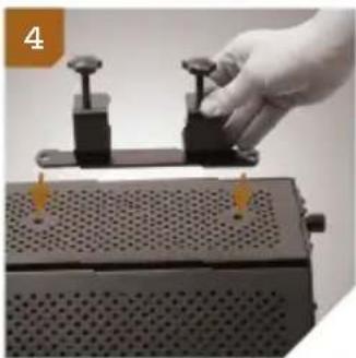 Auray RF-5P-B - Mounting the RF-5P-B on a Microphone Stand Shaft - 2