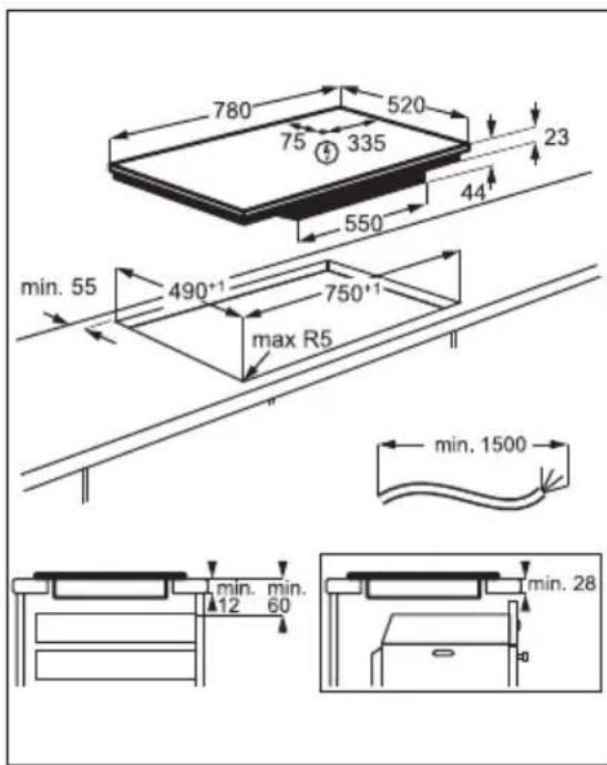 AEG IAE84845FB - Montering - 2