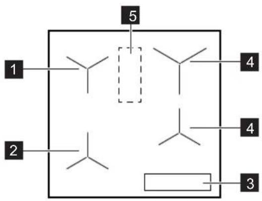 AEG IAE64881FB - Cooking surface layout - 1