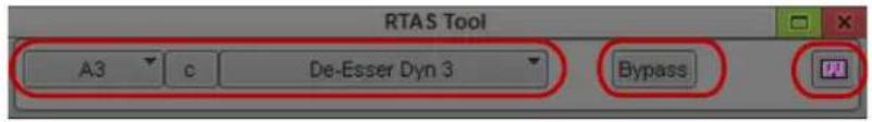 RTAS Tool A3 c De-Esser Dyn 3 Bypass