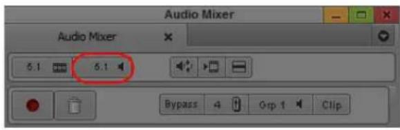 Audio Mixer Audio Mixer 6.1 6.1 Bypass 4 Grp 1 Clip