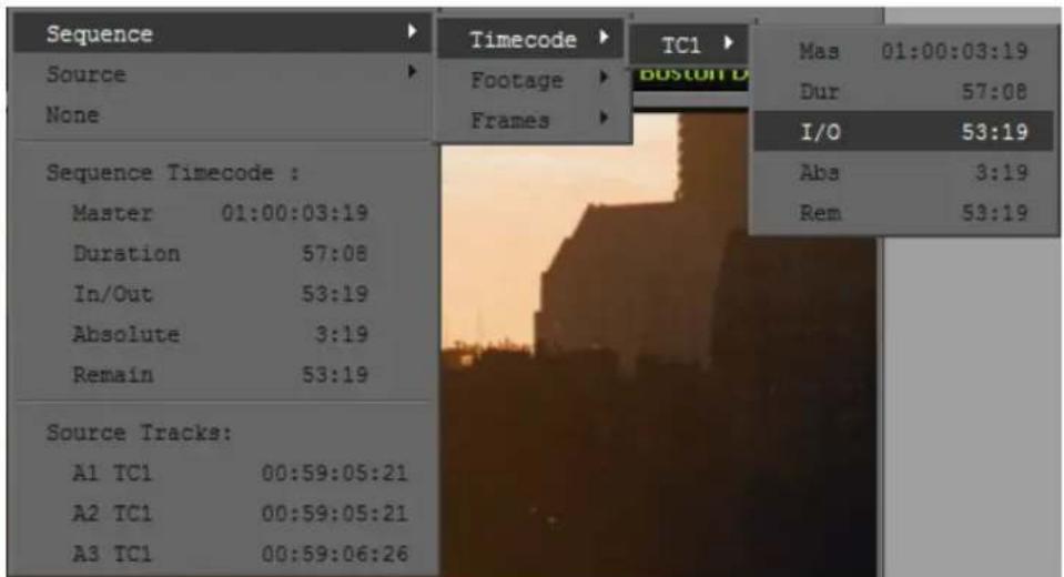 Sequence Source None Sequence Timecode : Master 01:00:03:19 Duration 57:08 In/Out 53:19 Absolute 3:19 Remain 53:19 Source Tracks: A1 TC1 00:59:05:21 A2 TC1 00:59:05:21 A3 TC1 00:59:06:26 Timecode Footage Frames TC1 Mas 01:00:03:19 Dur 57:08 I/O 53:19 Abs 3:19 Rem 53:19