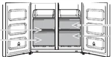 WHIRLPOOL WQ9 B1L - Отделения морозильной камеры - 2