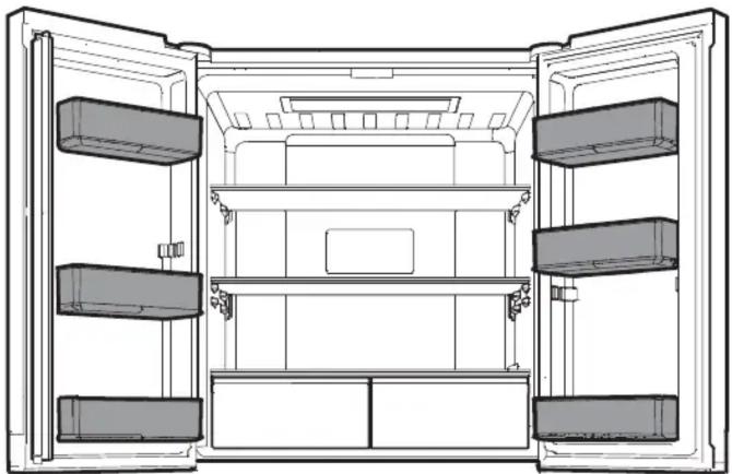 WHIRLPOOL WQ9 B1L - Buzdolabı Balkon Rafları - 1
