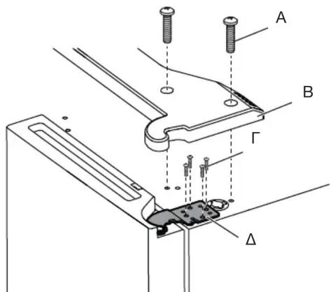 WHIRLPOOL WQ9 B1L - Αφαίρεση δεξιάς πόρτας - 1