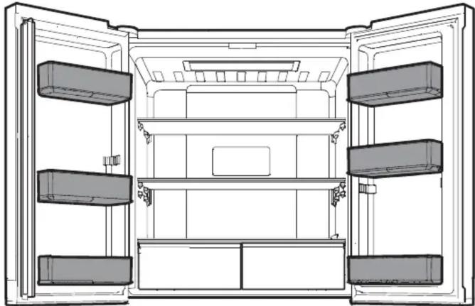 WHIRLPOOL WQ9 B1L - Поставки на вратата на хладилника - 1