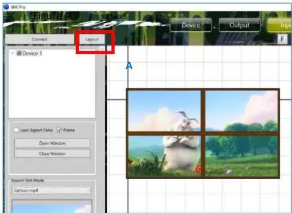 SEADA G4K Pro - Set up input video window in 'Input' - 1