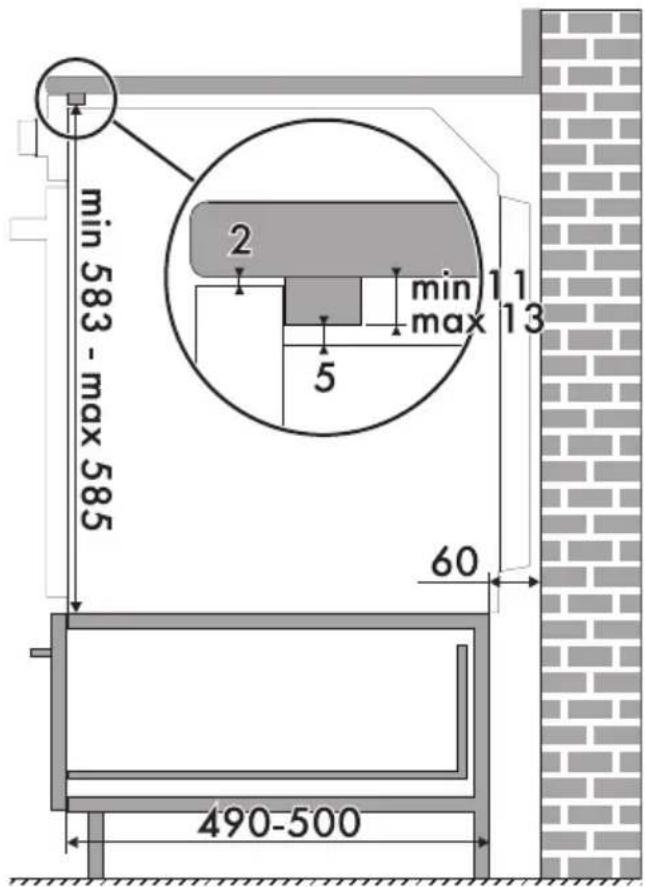 SMEG SF6100TVS1 - Tætningsliste på frontpanel - 6
