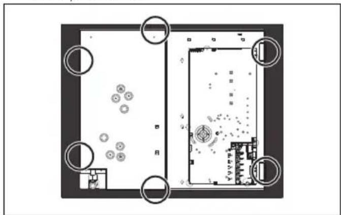SMEG PM3643D - Afmontering af pladen - 5