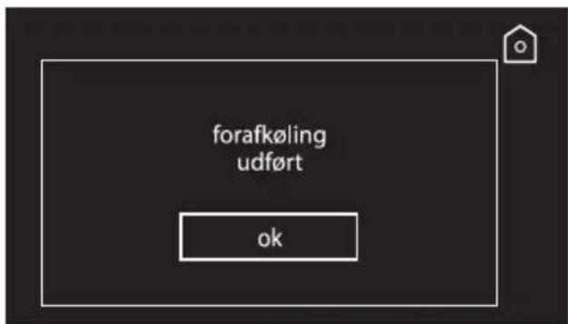 forafkøling udført ok