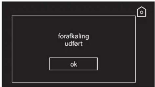 forafkøling udført ok