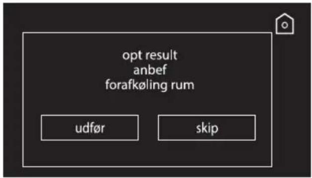 opt result anbef forafkøling rum udfør skip