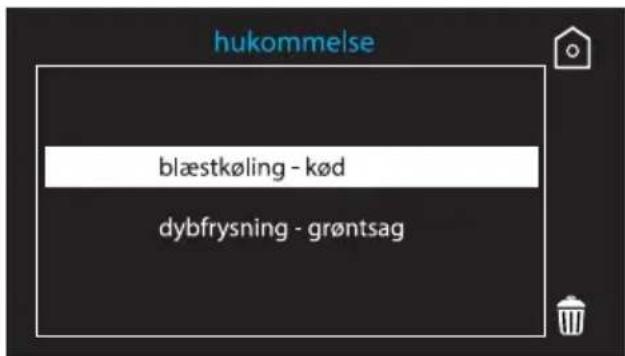 hukommelse blæstkøling - kød dybfrysning - grøntsag