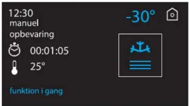 12:30 manuel opbevaring 00:01:05 25° -30° funktion i gang
