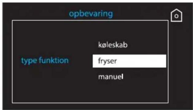 opbevaring type funktion køleskab fryser manuel