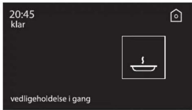 20:45 klar vedligeholdelse i gang