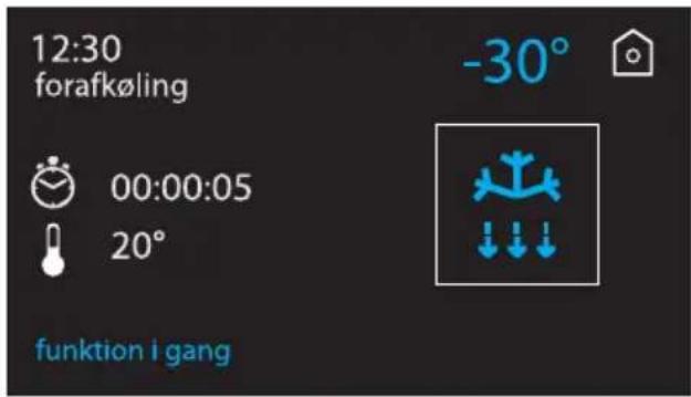 12:30 forafkøling 00:00:05 20° -30° funktion i gang