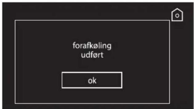 forafkøling udført ok