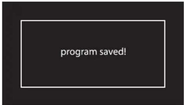 program saved!