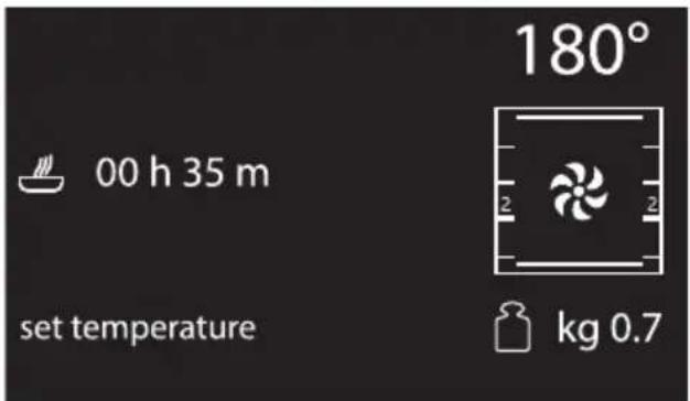 180° 00 h 35 m set temperature kg 0.7