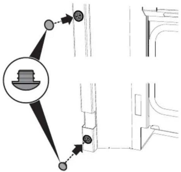 Diagram showing a mechanical assembly with labeled components and directional arrows indicating flow or movement.