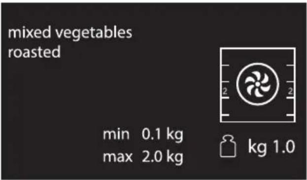 mixed vegetables roasted min 0.1 kg max 2.0 kg kg 1.0