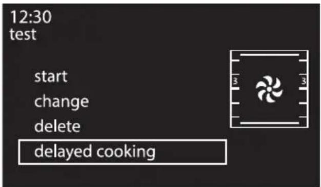 12:30 test start change delete delayed cooking