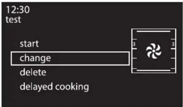 12:30 test start change delete delayed cooking