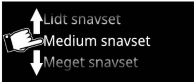 Lidt snavset Medium snavset Meget snavset