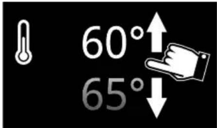 60°↑ 65°↓