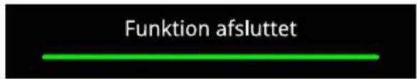 Funktion afsluttet
