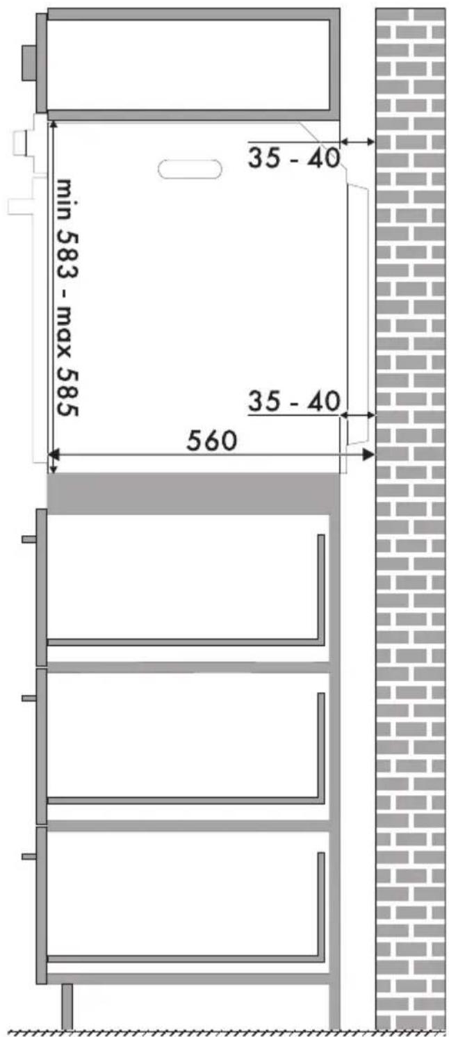 min 583 - max 585 35 - 40 35 - 40 560