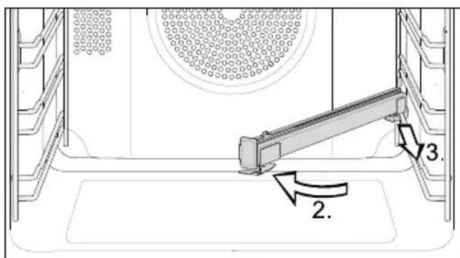 MIELE H 7162 BP - Afmontering af FlexiClip-udtrækkene - 2