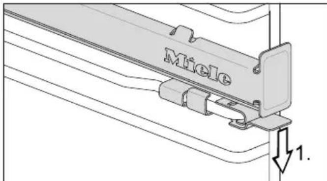 MIELE H 7162 BP - Afmontering af FlexiClip-udtrækkene - 1