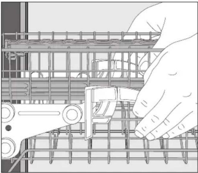 MIELE G 5263 SCVi Active Plus - Adjusting the upper basket - 1