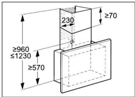 ≥960 ≤1230 ≥570 230 ≥70