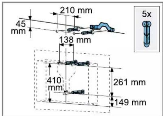 210 mm 45 mm 138 mm 410 mm 261 mm 149 mm 5x