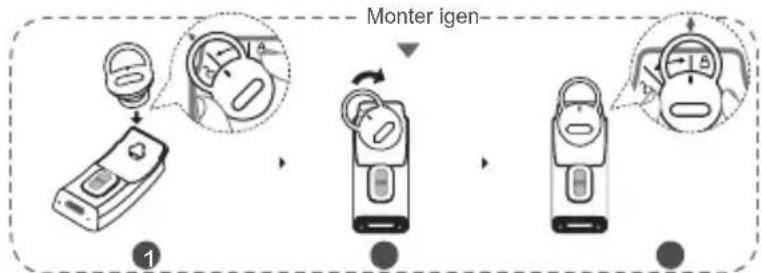 HUAWEI TalkBand B6 - Fjernelse og genmontering af ørespidsen - 2