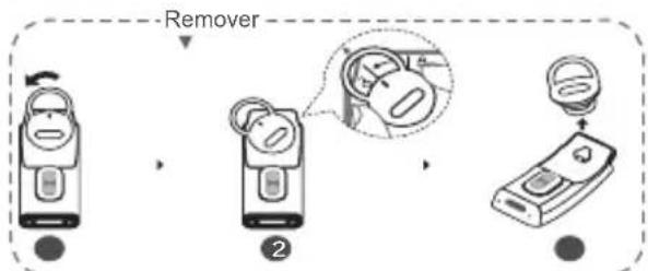 HUAWEI TalkBand B6 - Remover e substituir a tampa do auricular - 1