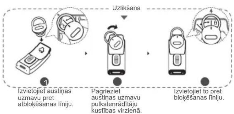 HUAWEI TalkBand B6 - Austiņas uzmavas nonemšana un uzlikšana - 2